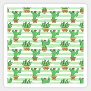 Plant succulent flower cactiCactus Pattern Sticker